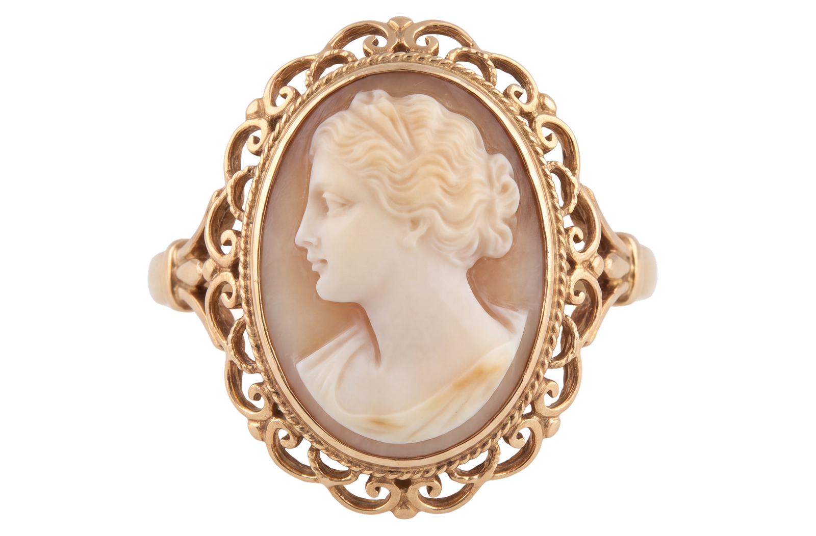 Antique Shell Cameo Ring