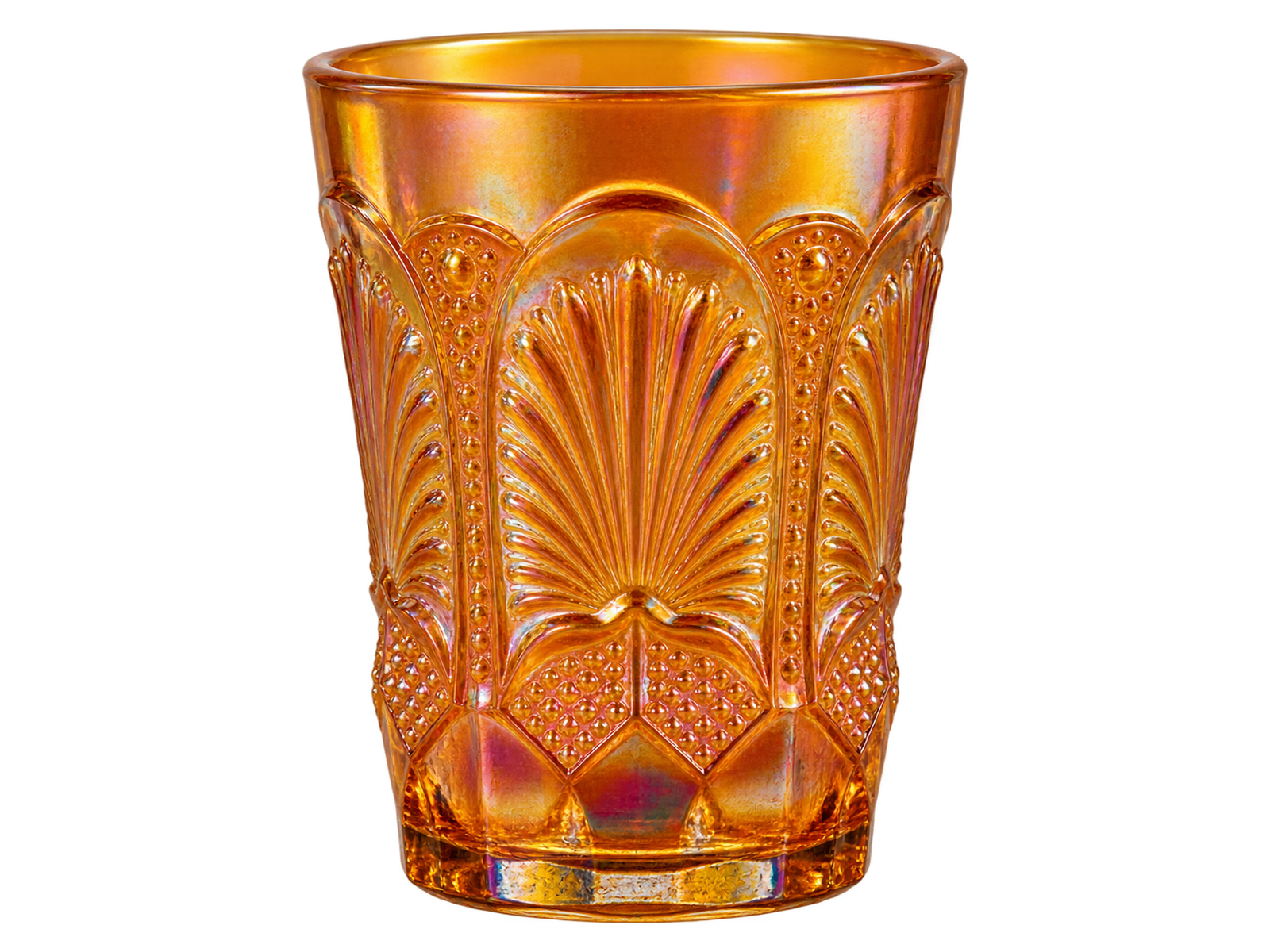 Marigold Carnival Glass Tumbler