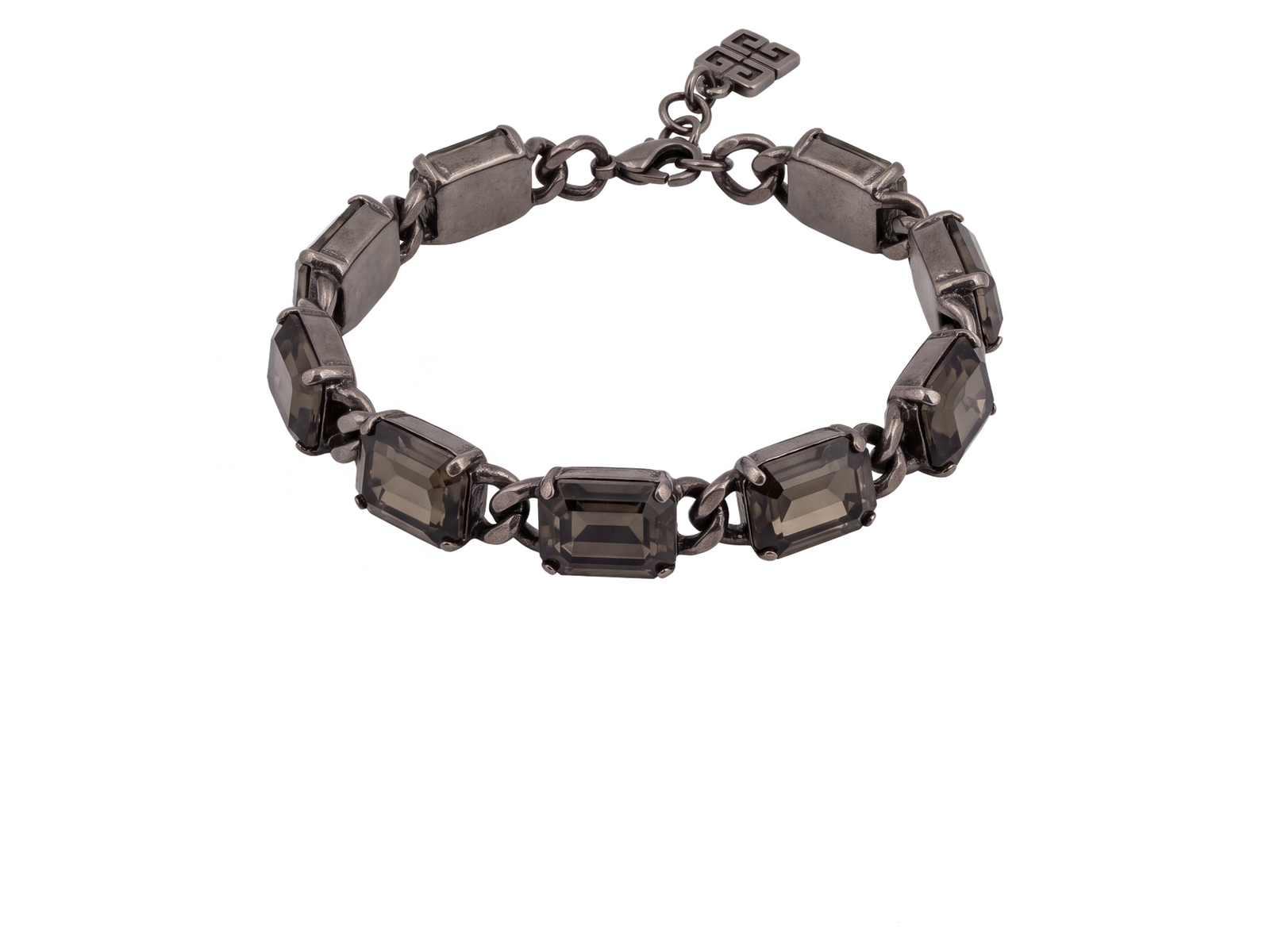 Givenchy Black Crystal Link Bracelet