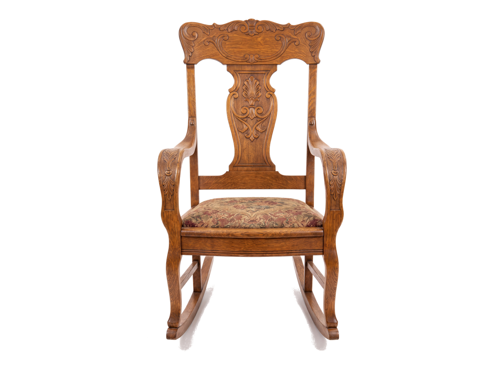 Antique Quarter-Sawn Oak Rocking Chair